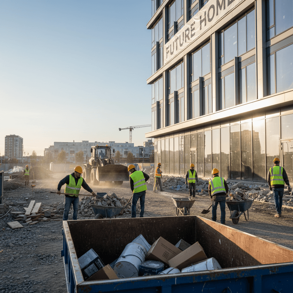 Post-construction cleanup service