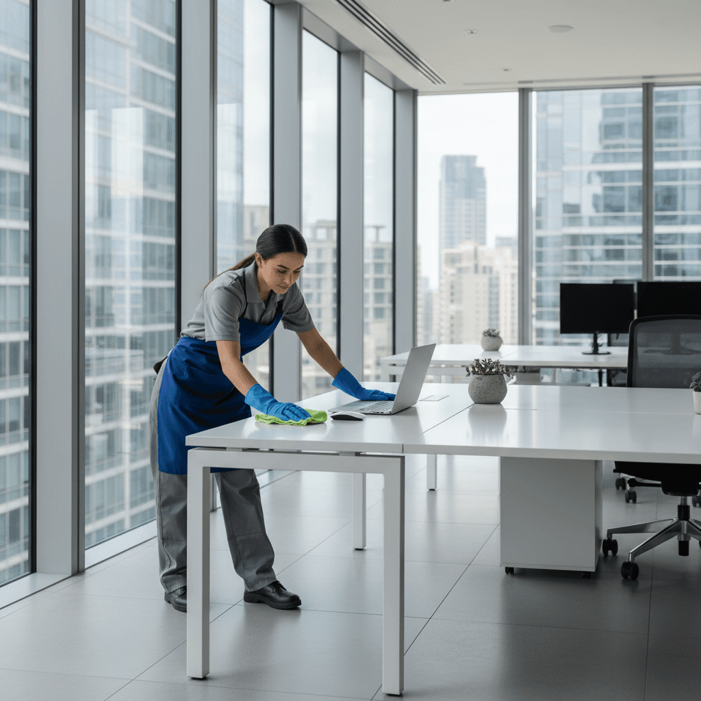 Daily janitorial service in Toronto office